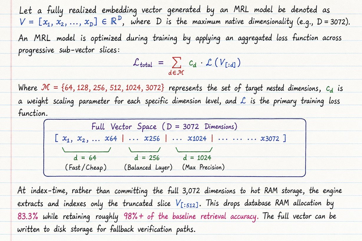 Mathematical Representation - Matryoshka Representation Learning