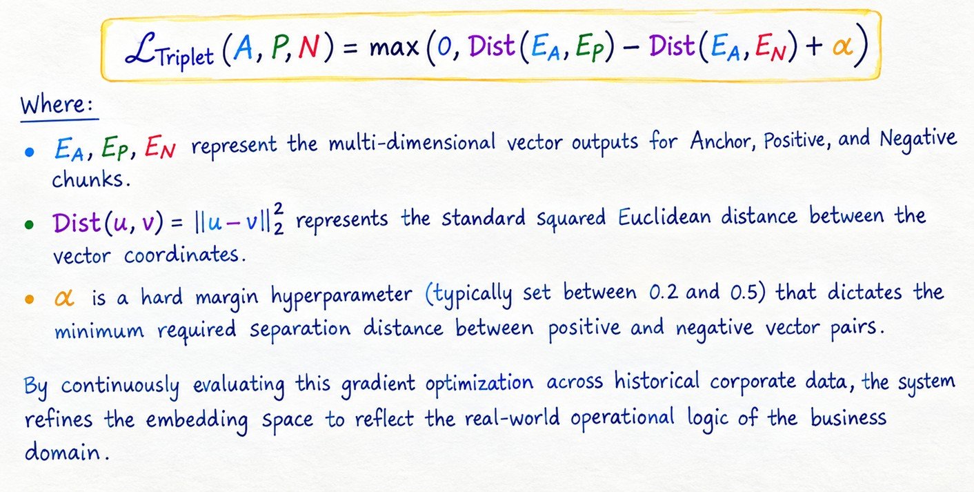 Triplet Loss Mathematical Optimization
