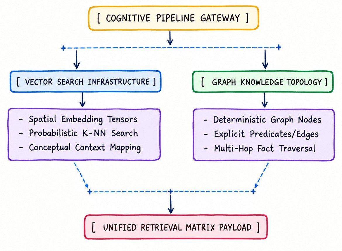 Structural Balance Between Vector Search Space and GraphRAG Topologies