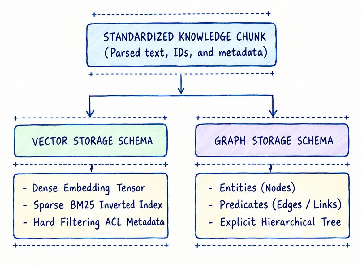 Dual Vector-Graph Storage Schemas